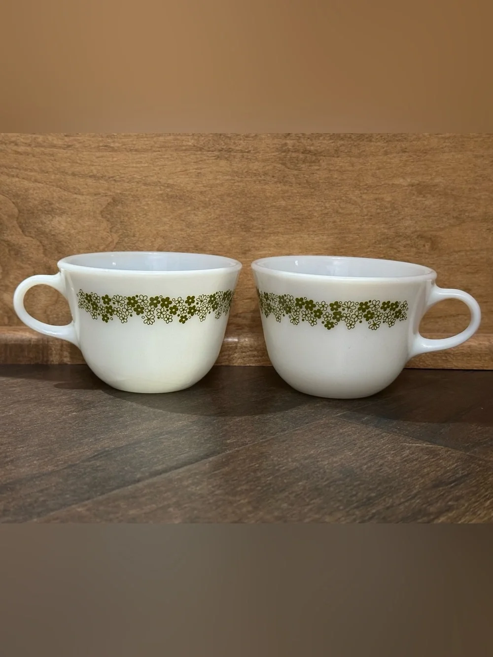 Vintage 70’s 80’s PYREX Spring Blossom or Crazy Daisy cups Corningware USA